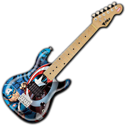 Imagem de Guitarra PHX Marvel Capitão America Kids - GMC-K2