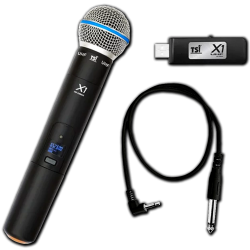 Imagem de Microfone Sem Fio TSI Mão Digital Base USB - TSIX1 - X1
