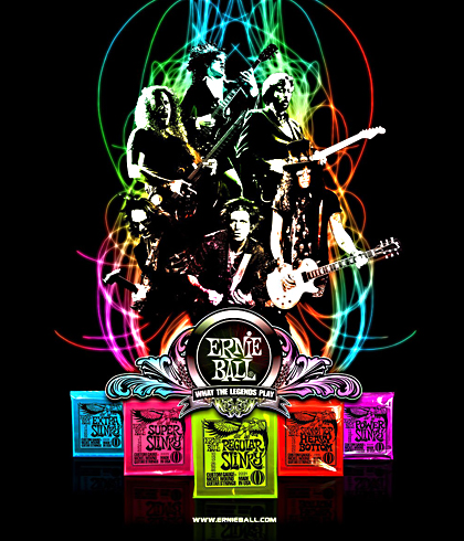 Banner Home cordas ernieball