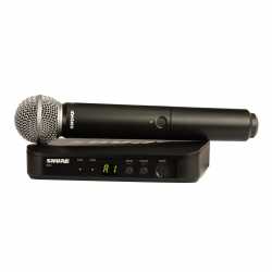 Imagem de Microfone sem fio Shure BLX Mao UHF C/ SM58 - BLX24BRSM58