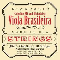 Imagem de Encordoamento D´addario Viola Brasileira Mi - EJ82C