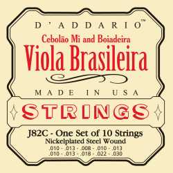 Imagem de Encordoamento D´addario Viola Brasileira Mi - EJ82C