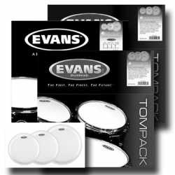 Imagem de Kit de Pele Evans EC2 Coated Fusion 10",12",14" - ETP-EC2STD-F - ETP-EC2SCTD-F