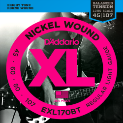 Imagem de Encordoamento D´addario Baixo 4 Cordas 045 - EXL170