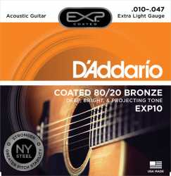 Imagem de Encordoamento D´addario Violao Aço 010 Extra Light EXP10EL