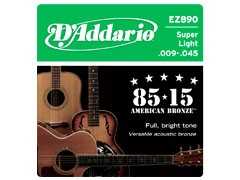 Imagem de Encordoamento D´addario Violão Aço 009 - EZ890