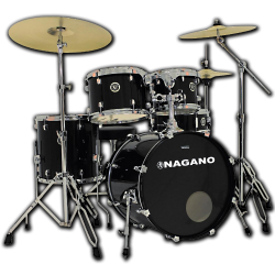 Imagem de Bateria Nagano Garage 10/12/14/20 Fusion Ebony Sparkle - GARFUS20ES