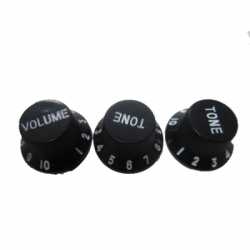 Imagem de Kit Knob Guitarra Strato Preto - KBSTBK