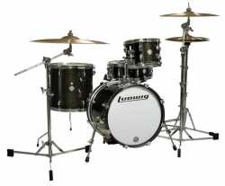 Imagem de Bateria Ludwig Breakbeats 10/13/16/cx14 Preta Sparkle (Só Tambores) - LC17916BK