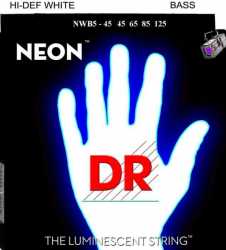 Imagem de Encordoamento Neon DR Baixo 4C 045 Branco - NWB45