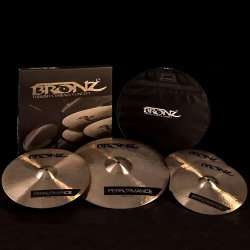 Imagem de Kit Pratos Bronz Performance Series 14/16/20 C/ Bag - BRZ-PER-SET3