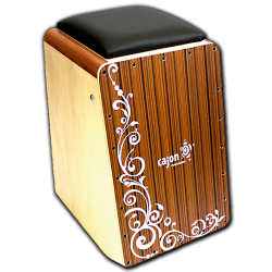 Imagem de Cajon Percussion Linha Royal Pau Ferro Eletrico C/ Almofada - CR211E