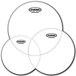 Imagem de Kit de Peles Evans G2 Clear - Rock (10/12/16) - ETP-G2CLR-R