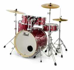 Imagem de Bateria Pearl Export 10/12/14/16/22 Red Sparkle C/ Ferragem 830 - EXX725SP-C704