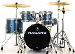 Imagem de Bateria Nagano Garage Gig 10/12/14/18/CX13 C/ Ferragens Ocean Sparkle - GARGIGOC