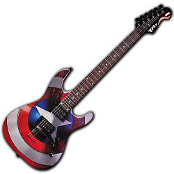 Imagem de Guitarra PHX Marvel Captain America - GMC1