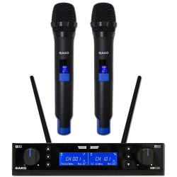 Imagem de Microfone s/ Fio AKG Duplo Mão - KM200