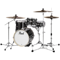 Imagem de Bateria Pearl Midtown 10/13/16/CX13 Satin Shadow Black SÓ TAMBORES - MDT764P-C761