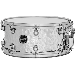 Imagem de Caixa Mapex MPX 14X6,5 Steel Hammered Chrome Shell Metal Martelada - MPST4658H