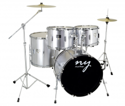 Imagem de Bateria NY First Completa Prata - MUSIC51007