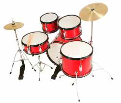 Imagem de Bateria Nagano One Drum Infantil Vermelha - ONEDRUMMRD