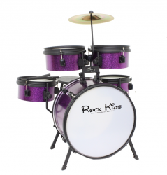 Imagem de Bateria RMV Rock Kids Infantil Roxa Sparkle - PBKD14982