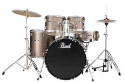 Imagem de Bateria Pearl Roadshow 10/12/14/20/Cx14 C/ Ferragem Bronze Metalico - RS505C707