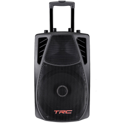 Imagem de Caixa TRC Ativa 10" 360W C/ Bateria 12V/ BT/ 1 Mic C/ Fio/ 1 Mic S/ Fio - TRC359