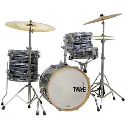 Imagem de Bateria Taye Pro X Jazz 10/14/18/cx14 Black Oyster c/ Ferragens - PX418J-BO