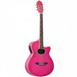 Imagem de Violão Tagima Nylon Vegas Elétrico Rosa - VEGASPI